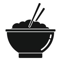 Ramen food icon simple vector. Bowl noodle vector