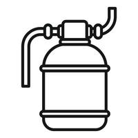 Pool tank icon outline vector. Pump cleaning vector