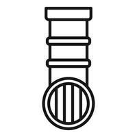 Drain pipe icon outline vector. Service plumber vector
