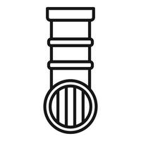 Drain pipe icon outline vector. Service plumber vector