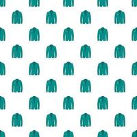 Men green jacket pattern, cartoon style vector
