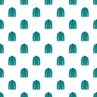 Men green jacket pattern, cartoon style vector