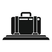 Roof travel bag icon simple vector. Car box vector