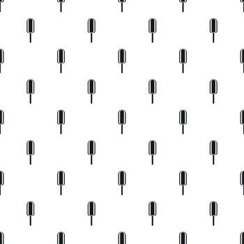 Eskimo ice cream pattern, simple style vector