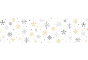 fondo de navidad. fondo decorativo de invierno con copos de nieve, nieve, elementos de diseño de estrellas. ilustración vectorial vector