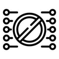 No digital icon outline vector. Detox media vector