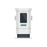 Charge station icon flat isolated vector