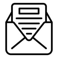 Mail advantage icon outline vector. Profit board vector