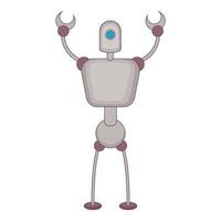 Abstract robot icon, cartoon style vector