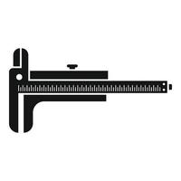 Digital caliper icon simple vector. Calliper vernier vector