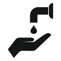 grifo de agua wc icono vector simple. baño wc