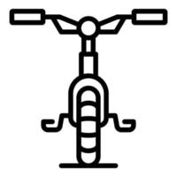 Kid bike icon outline vector. Lot area vector