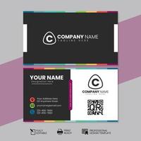 Unique Business Card Template Design vector