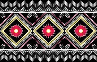 Abstract ethnic geometric ikat pattern. oriental African American Mexican Aztec motif textile and bohemian pattern vector elements. designed for background, wallpaper, print .vector ikat pattern.