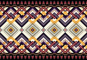 Abstract ethnic geometric seamless pattern vector. African Arab American Aztec motif pattern. vector elements designed for background, wallpaper, print, wrapping,tile, fabric patern. vector pattern.