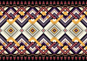 Abstract ethnic geometric seamless pattern vector. African Arab American Aztec motif pattern. vector elements designed for background, wallpaper, print, wrapping,tile, fabric patern. vector pattern.