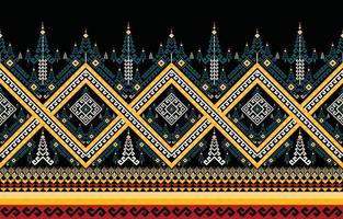 Abstract ethnic geometric ikat pattern. oriental African American Mexican Aztec motif textile and bohemian pattern vector elements. designed for background, wallpaper, print .vector ikat pattern.