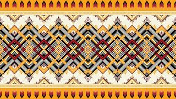 Abstract ethnic geometric seamless pattern vector. African Arab American Aztec motif pattern. vector elements designed for background, wallpaper, print, wrapping,tile, fabric patern. vector pattern.