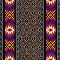 Abstract ethnic geometric seamless pattern vector. African Arab American Aztec motif pattern. vector elements designed for background, wallpaper, print, wrapping,tile, fabric patern. vector pattern.