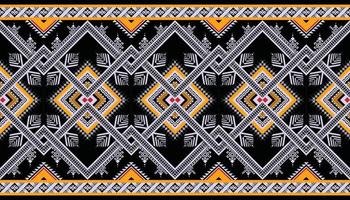 Abstract ethnic geometric seamless pattern vector. African Arab American Aztec motif pattern. vector elements designed for background, wallpaper, print, wrapping,tile, fabric patern. vector pattern.