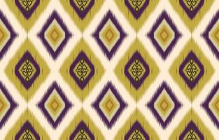 diseño de patrón ikat.eethnic patrón ikat oriental afroamericano mexicano motivo azteca textil y vector bohemio. diseño para fondo, papel tapiz, estampado de alfombras, tela, patrón batik .vector ikat.