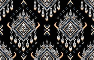 Ikat pattern design.Eethnic ikat pattern oriental African American Mexican Aztec motif textile and bohemian vector. design for background, wallpaper,carpet print, fabric, batik .vector ikat pattern. vector