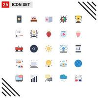 Universal Icon Symbols Group of 25 Modern Flat Colors of plugin gear wedding connect mixture Editable Vector Design Elements