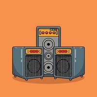 Sound System The Illustration vector