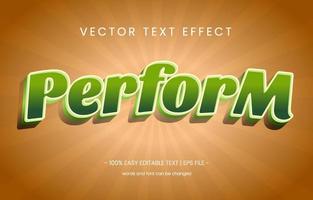 Perform Text Effect Graphic Style Panel vector