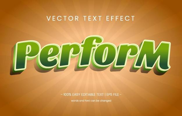 Perform Text Effect Graphic Style Panel