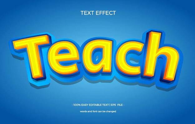 Teach Text Effect Graphic Style Panel