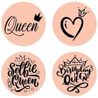 Collection of Queen Elements vector