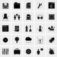 25 iconos de negocios universales vector ilustración de icono creativo para usar en proyectos relacionados con la web y dispositivos móviles