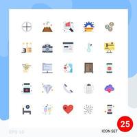 25 Universal Flat Colors Set for Web and Mobile Applications marketing finance interface creative seo Editable Vector Design Elements