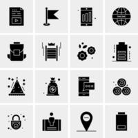 16 Business Universal Icons Vector Creative Icon Illustration to use in web and Mobile Related project