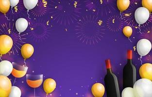 Happy New Year Background vector