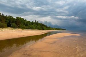 Baltic Sea Coast at Sunset photo