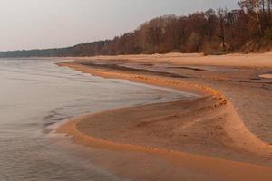 Baltic Sea Coast at Sunset photo