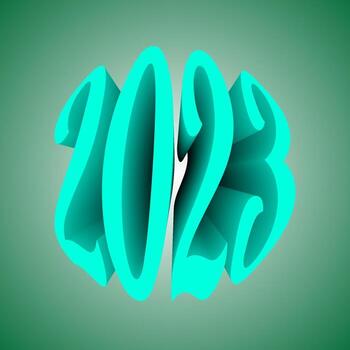 2023 Happy new year design, 2023 happy new year lettering on background vector illustration.