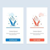 Grass Grasses Green Spring  Blue and Red Download and Buy Now web Widget Card Template vector