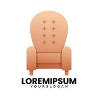 sofa logo design vector