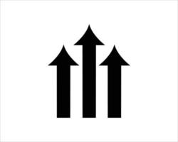 Vector green arrows up icon. Upload icon. upgrade sign. growth symbol. pointing arrow.