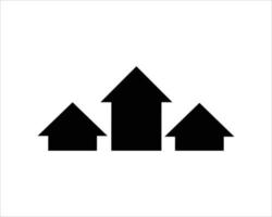 Vector green arrows up icon. Upload icon. upgrade sign. growth symbol. pointing arrow.