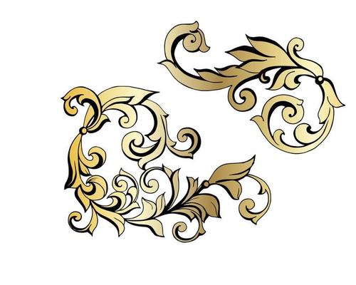 Vector damask vintage baroque scroll ornament swirl. Victorian monogram heraldic shield swirl. Retro floral leaf pattern border foliage antique  acanthus calligraphy engraved tattoo.Tile decor element