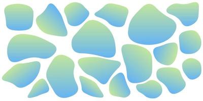 Set of Blobs abstract shape organic banner design element form stain. Vector collection of  fluid round shape liquid amoeba