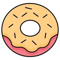 Donut Which Can Easily Modify Or Edit vector
