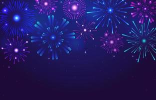 New Year Fireworks vector