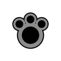 Illustration paw pet shop animal sign and symbol icon vector