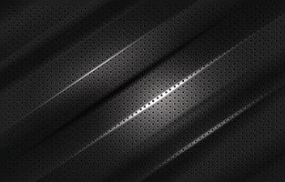 metal negro abstracto con patrón de carbono vector