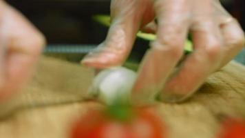 Guacamole salad with nachos and Mexican flag video